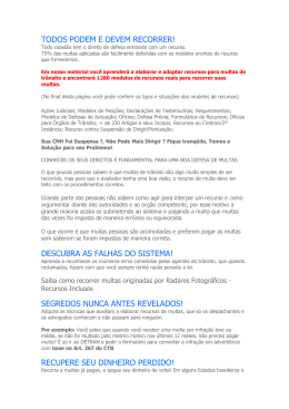 TODOS PODEM E DEVEM RECORRER