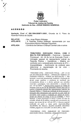 Preliminar — Nulidade - Tribunal de Justiça da Paraíba