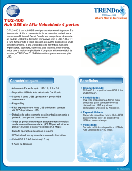 Hub USB de Alta Velocidade 4 portas