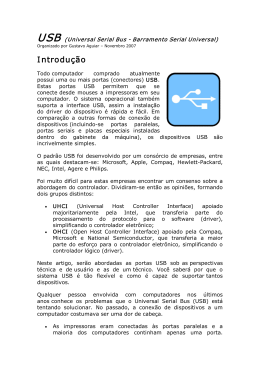 Portal Geo Brasil ::: Contribui&ccedil;&atilde;o ::: Um pouco sobre USB