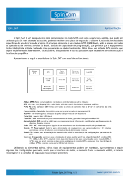 O Spin_SAT &eacute; um equipamento para comunica&ccedil;&atilde;o via GSM/GPRS