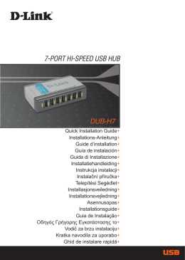 7-PORT HI-SPEED USB HUB DUB-H7 - D