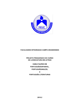 faculdades integradas campo-grandenses projeto