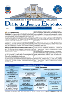 PODER JUDICIÁRIO ESTADUAL Órgãos Julgadores