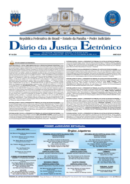 PODER JUDICI&Aacute;RIO ESTADUAL &Oacute;rg&atilde;os Julgadores
