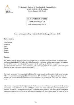 XX Semin&aacute;rio Nacional de Distribui&ccedil;&atilde;o de Energia El&eacute;trica
