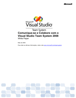Comunique-se e Colabore com o Visual Studio Team