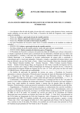 Reuni&atilde;o Exec. 19 Junho 2014