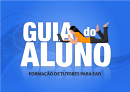 FORMA&Ccedil;&Atilde;O DE TUTORES PARA EAD