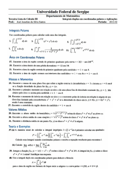 Integrais em Coordenadas Polares