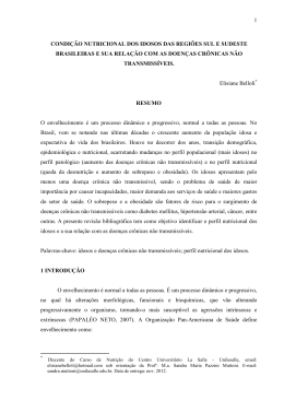 1 condição nutricional dos idosos das regiões sul e sudeste