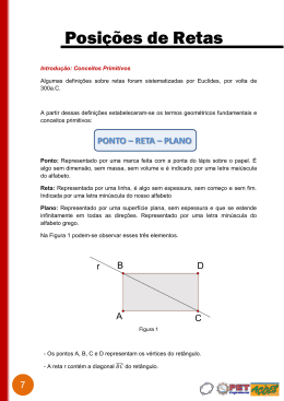 Posi&ccedil;&otilde;es de Retas