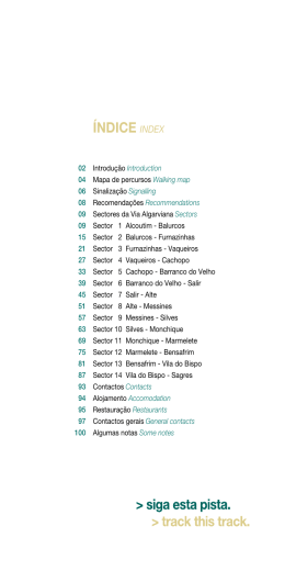 &Iacute;NDICE Index - Casa Bela Moura