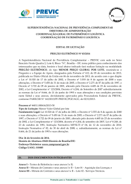 Preg&atilde;o Eletr&ocirc;nico n&ordm; 03/2014 - Minist&eacute;rio da Previd&ecirc;ncia Social