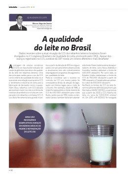a qualidade do leite no brasil
