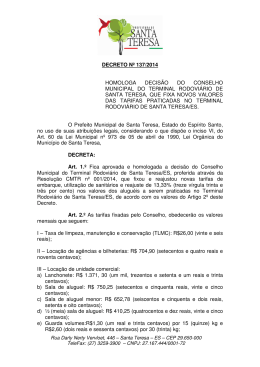 decreto n&ordm; 137/2014 homologa decis&atilde;o do conselho municipal do