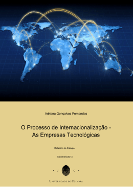 O Processo de Internacionalização – As Empresas