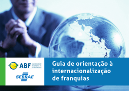 Guia de orientação à internacionalização de franquias