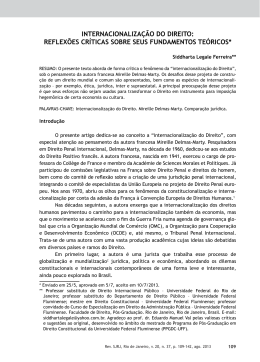 INTERNACIONALIZA&Ccedil;&Atilde;O DO DIREITO