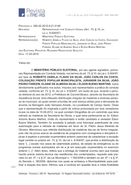 262 PROCESSO N. 292-42.2012.6.21.0140 CONDUTA VEDADA