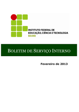 Fevereiro de 2013 - Diretorias