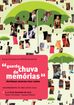 Guarda-Chuva de Mem&oacute;rias &ndash; Hist&oacute;rias Escritas pelo Corpo