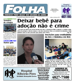 Edi&ccedil;&atilde;o: 1535 De - Folha Ribeir&atilde;o Pires