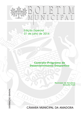 1 de julho de 2014 - Câmara Municipal da Amadora