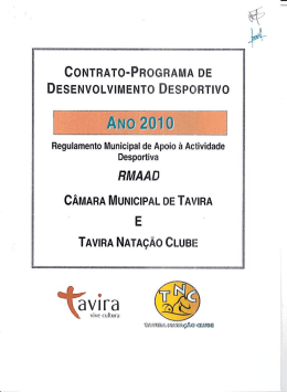 Tavira Natação Clube - Câmara Municipal de Tavira