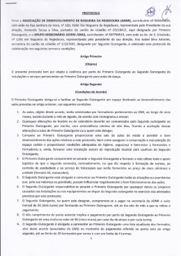 1` ` Entre a ASSOCIA&Ccedil;&Atilde;O DE DESENVOLVIMENTO DE NOGUEIRA