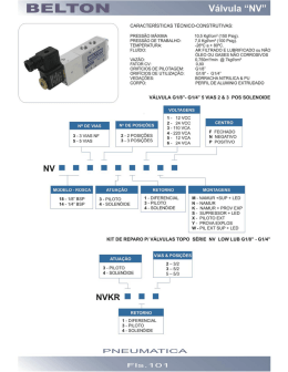 PRESS&Atilde;O M&Aacute;XIMA 10,5 Kgffcm= (150 Psig). PRESS&Atilde;O DE