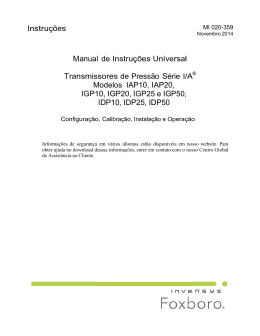 Instru&ccedil;&otilde;es Manual de Instru&ccedil;&otilde;es Universal