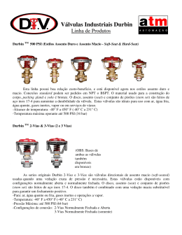V&aacute;lvulas Industriais Durbin