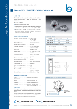 ANEXO W - Sensor diferencial press&atilde;o