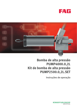 BA 6 - Instruções de operação Bomba de alta