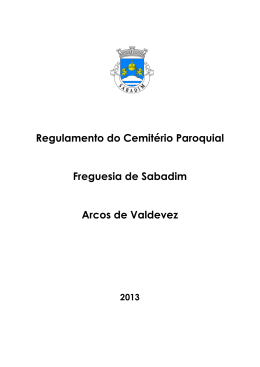 Regulamento do Cemitério Paroquial