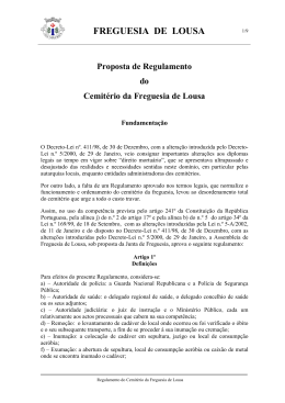 REGULAMENTO DO CEMITRIO MUNICIPAL