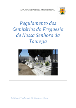 Regulamento dos Cemitérios da Freguesia de Nossa Senhora da