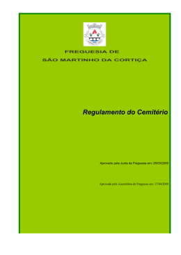 JUNTA DE FREGUESIA DE - Freguesia de S&atilde;o Martinho da Corti&ccedil;a