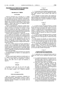 Decreto-Lei n.&deg; 180/99 de 22 de Maio