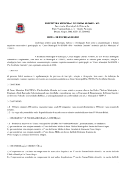 PREFEITURA MUNICIPAL DE POUSO ALEGRE
