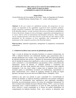 ESTRAT&Eacute;GIAS, ORGANIZA&Ccedil;&Atilde;O E GEST&Atilde;O DE