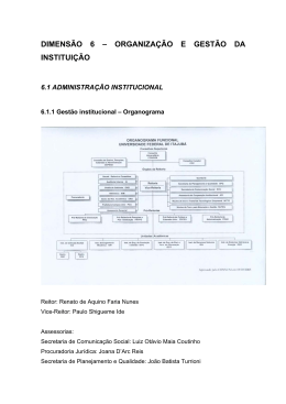 DIMENS&Atilde;O 6 &ndash; ORGANIZA&Ccedil;&Atilde;O E GEST&Atilde;O DA INSTITUI&Ccedil;&Atilde;O
