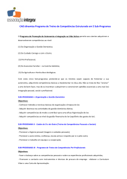 Promo&ccedil;&atilde;o de Autonomia e Integra&ccedil;&atilde;o na Vida Ativa