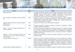 Fa&ccedil;a da lista de empresas em PDF