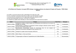 a) O CNPq, no dia 22 de julho de 2013, disponibilizou 05 cotas para