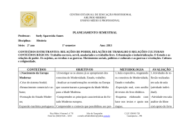 HIST&Oacute;RIA segundoano - centro estadual de educa&ccedil;&atilde;o profissional