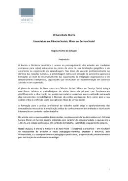 Regulamento de Estágio