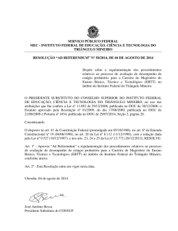 servi&ccedil;o p&uacute;blico federal mec - instituto federal de educa&ccedil;&atilde;o