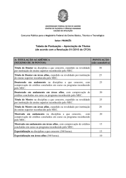 Franc&ecirc;s - Concursos UFRJ - PR-4 - Pr&oacute;